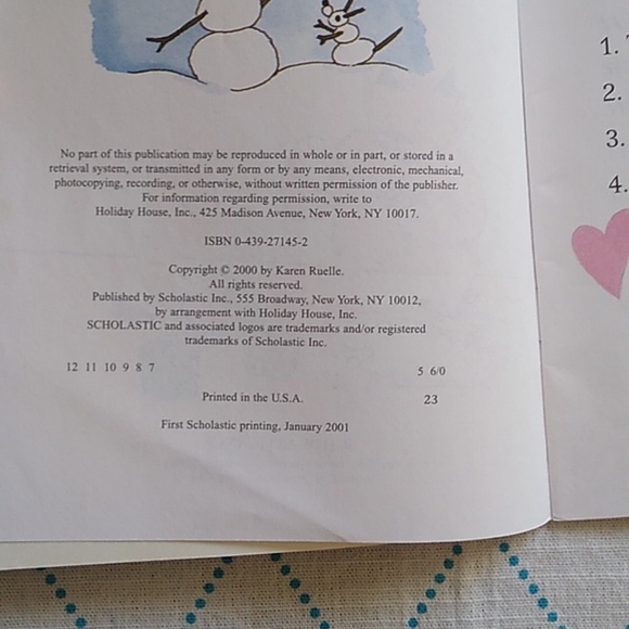 Snow Valentines Level Reader Karen Ruelle Children's Picture Book Daycare Home - Picture 4 of 6